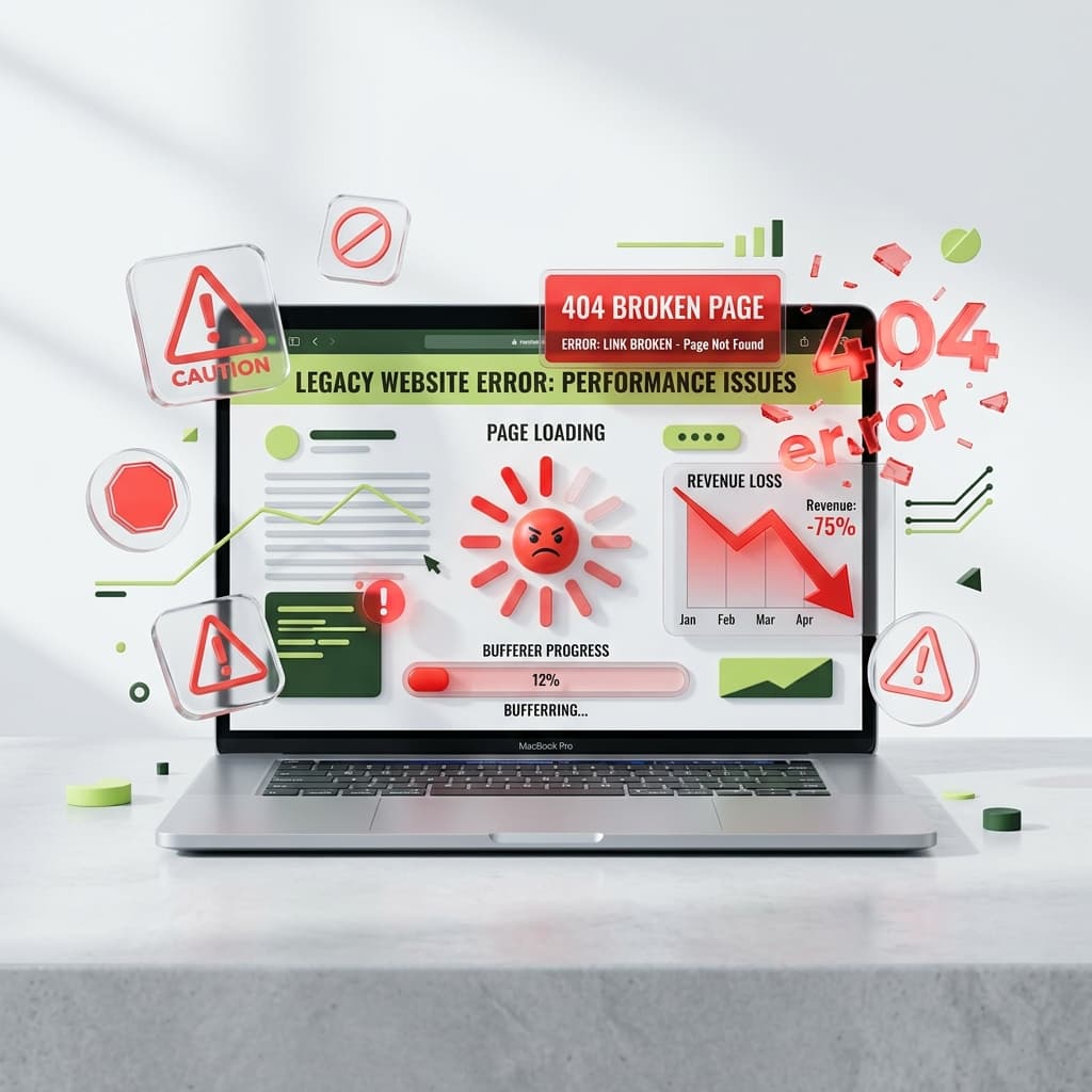 The Problem We Solve - Outdated and Slow Websites WebNinja